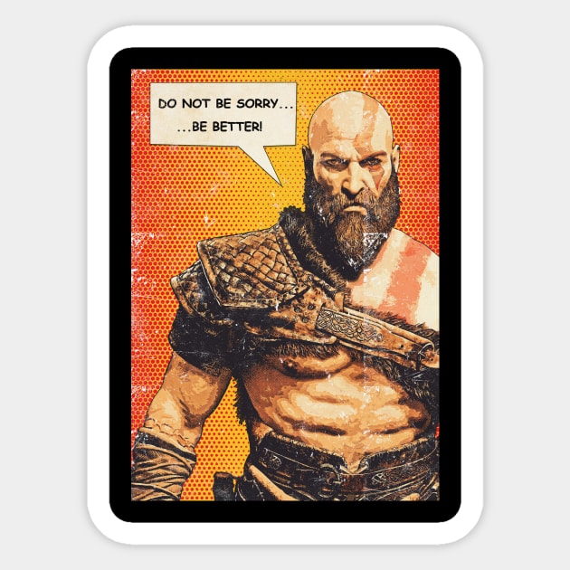 Kratos Sticker by Durro